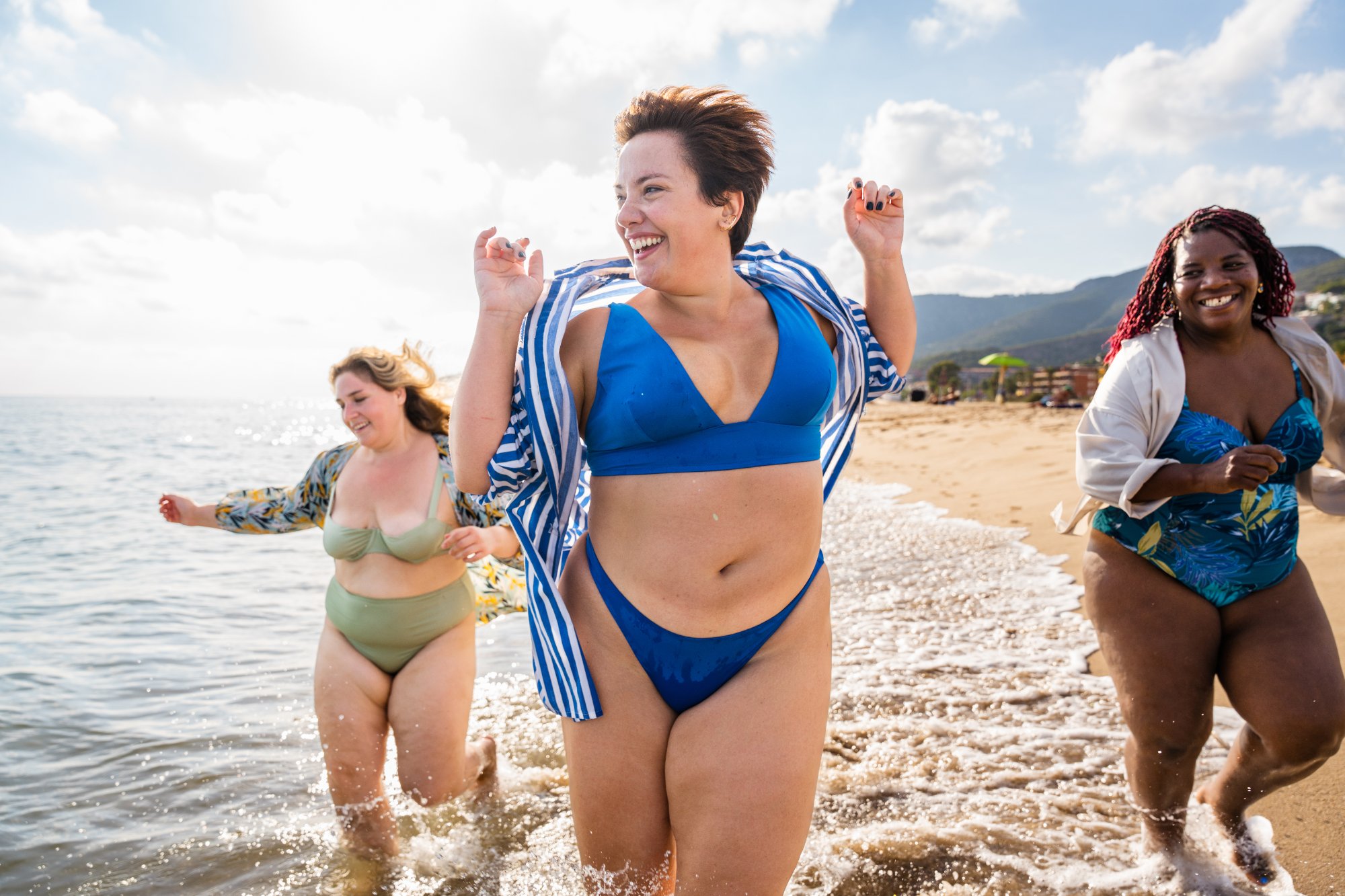 Confident women embracing healthy active lifestyle